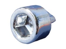 ✅ Zierstopfen 6mm Schaft Innen 6 kant verchromt Zierschraube für Alufelgen CHROM