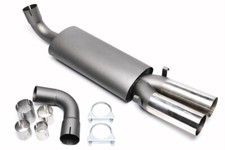 Sportauspuff 2x76mm rund