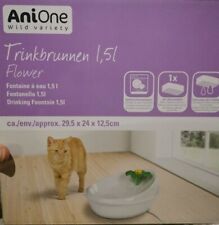 ANIONE - Trinkbrunnen "Flower" 1,5 l für Katzen oder kleine Hunde - elektrisch