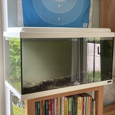 Aquarium, Kunststoff Abdeckung, LED Leiste 60x30x34cm und Filter 