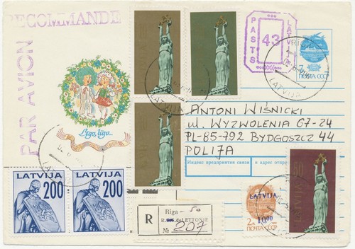 Lettland 1992 russische - lettland,