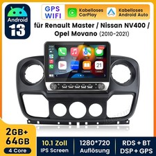 Für Renault Master/Nissan NV400/Opel Movano 2010-21 Android 14 Autoradio SWC 64G