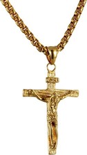 Herren Jesus Kreuz Halskette