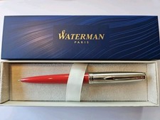 Waterman Emblem,  Kugelschreiber,  Rot, In Geschenkbox,  Neu