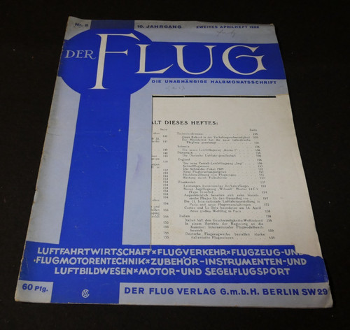 Zeitschrift der flug - zeitschrift, flug"