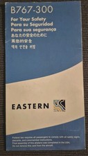 Safety Card Eastern Airlines Boeing 767-300