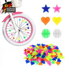 Fahrradspeichen Deko 216 Stück Bunte Fahrrad Zubehör Reflektierende Speichenklic