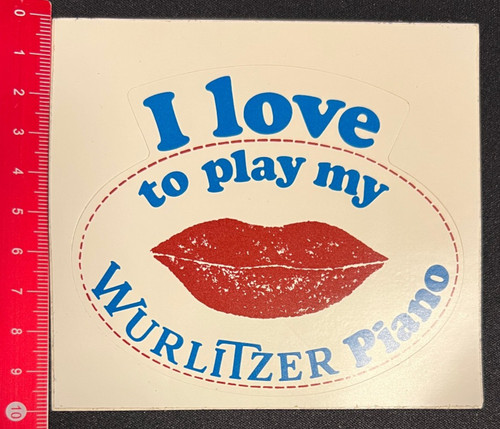 Wurlitzer piano aufkleber - wurlitzer,