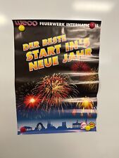 Weco Feuerwerk Werbeposter Plakat Rarität 90er Jahre Ladenfund