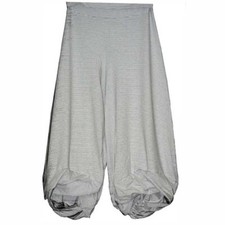 BORIS INDUSTRIES Hose Jersey Gr 48 50 verdrehter Saum weiß Streifen