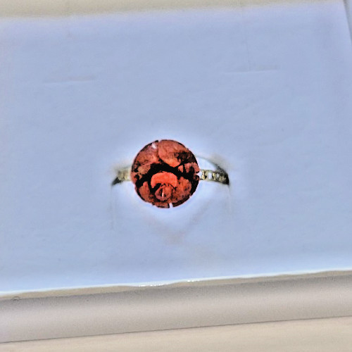 Ring 333 mit koralle rose - mit,