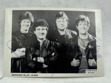 DDR Autogrammkarte - DDR - Gruppe " SWINGING BLUE JEANS " / Originale Autogramme