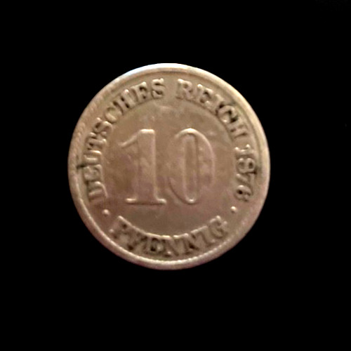 Pfennig 1876 deutsches - 10,