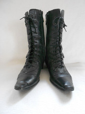 Stiefeletten  Damen  Gr 41  schwarz auch für Karneval / Fasching Walpurgisnacht