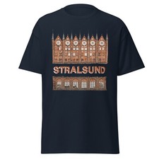 T-Shirt Stralsund Rathaus Backsteingotik Mauerwerksdetail ! Kostenloser Versand