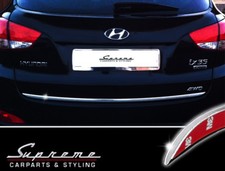 für HYUNDAI  ix35 2009-13 - 3M Chrom Zierleiste Heckleiste Kantenschutz Tuning