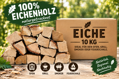 Brennholz 25cm 10kg eiche - 25cm,