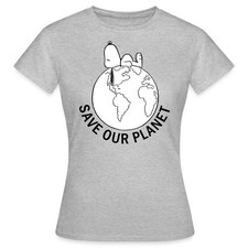 Peanuts Snoopy Save Our Planet Umwelt Frauen T-Shirt