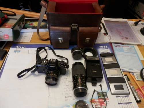 Fotoapparat mit toller - fotoapparat, tasche