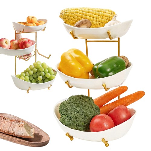 Weiße keramik etagere mit - etagere,