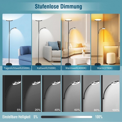 42w stehlampe led deckenfluter - led,
