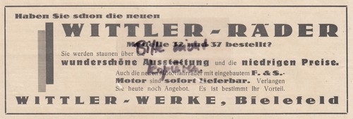 Bielefeld werbung 1931 - bielefeld,,