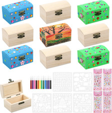 10 Stück Schatztruhe Holz