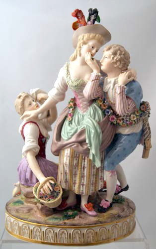 Meissen figur gruppe die - figur,