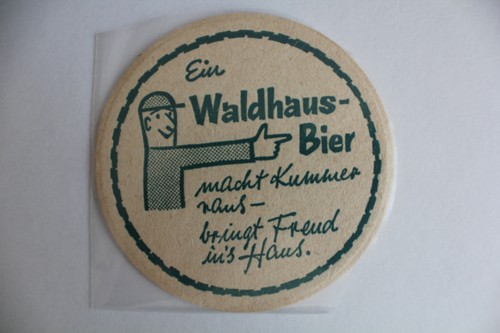 Bierdeckel waldhaus brauerei - bierdeckel, waldhaus--brauerei