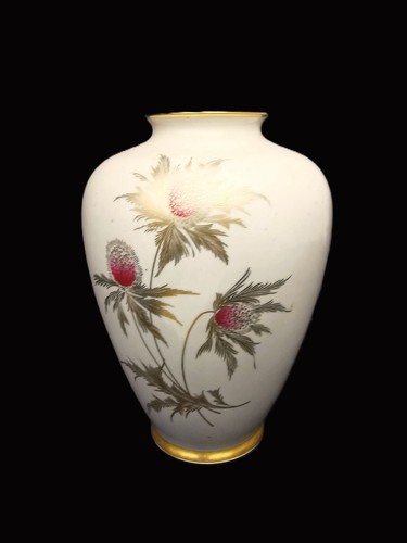 Vase porzellan gold handbemalt - vase,