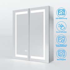 Edelstahl Spiegelschrank Bad