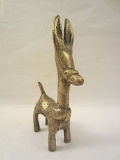 ESEL MULI MAULTIER MESSING FIGUR SKULPTUR KUNST VINTAGE MINI DONKEY BURRO KLEIN 