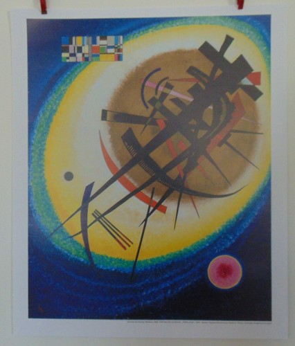 Kandinsky bright oval - w., art