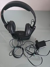 Drahtloser IR-Stereo- Kopfhörer m. AC/DC-Adapter u. Audio-Anschlußkabel/Adapter