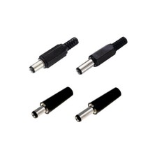 DC Hohlstecker mit ohne Knickschutz 5,5 x 2,1mm / 5,5 x 2,5mm Stecker Hohlbuchse