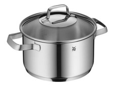WMF Belmonte Kochtopf klein 16cm, kleiner Topf mit Glasdeckel, Nudeltopf, Fleisc