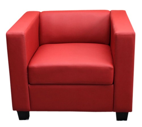 Sessel lille kunstleder rot - lille,