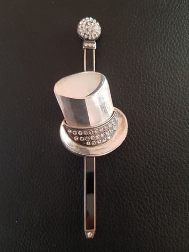 Brosche art deco stil frosted - brosche,