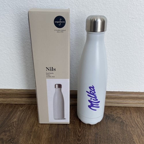 Isolierflasche weiß milka - isolierflasche,