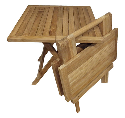 Teak beistelltisch 50x50cm - teak,