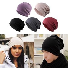 Damen Herren Slouch Mütze Sommer   Dünn Leichte Long Beanie   Baumwolle