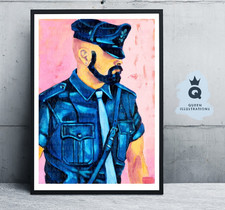 LE POLICIER, Ölgemälde eines