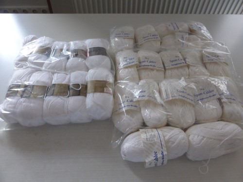 1350g häkelgarne neu weiß - 1350g,