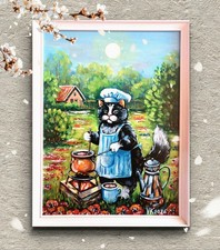 30/40cm Katze Kaffe original