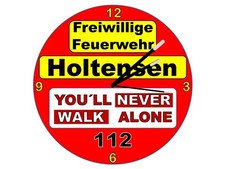 Feuerwehr Wanduhr