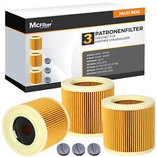 3x Patronen-Filter für Kärcher WD 2.200 / WD 2250 / WD 3.300 M / WD 3.500 P uvm.