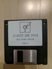 Avance 2302 SVGA OS/2 Warp Driver Ver. 1.7 3.5" Diskette