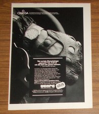 Seltene Werbung vintage OMEGA CONSTELLATION Quartz Chronometer #2 1980