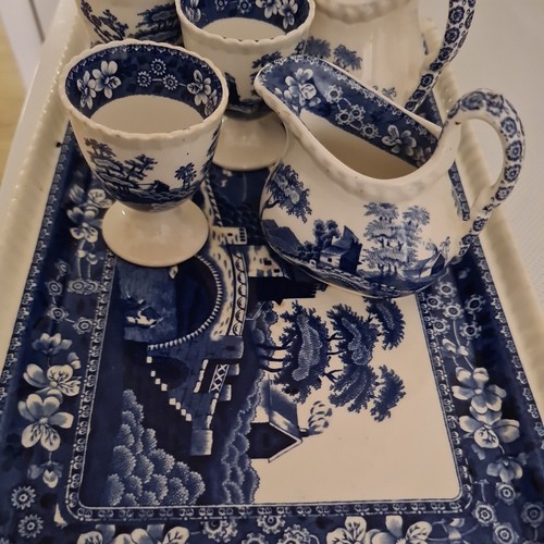 Spode copeland blue tower - copeland,