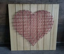 ❤️ Fadenbild  Nagelbild